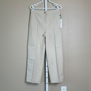 Nicole Miller Cropped Hi-Rise Straight Leg Pants